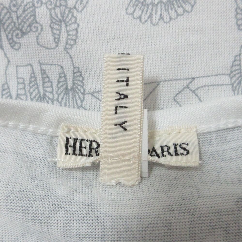 良品 HERMES エルメス マルジェラ期 天体と太陽柄 ロングスリーブ T  