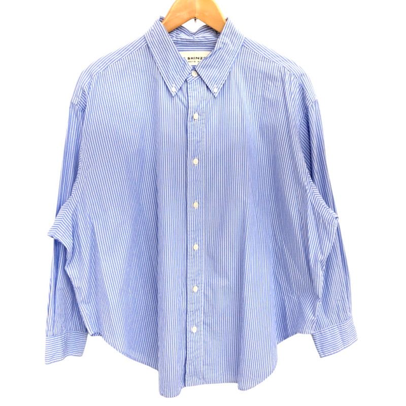 お値下げ【美品】THE SHINZONE DADDY SHIRT RS BLUE お値下げ【美品】THE SHINZONE DADDY SHIRT RS BLUE - メルカリ