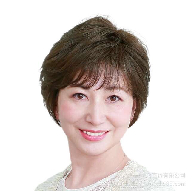 フルウィッグ　大人ショート　ダークブラウン　通気性あり　パーマ　カール　サイズフリー　人口毛　自然　WIG　脱毛　抜毛　薄毛