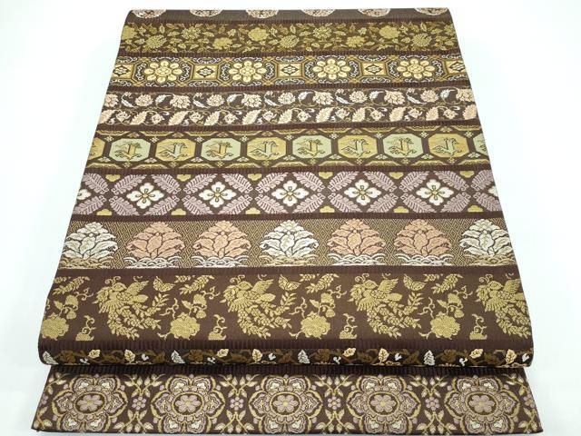 平和屋本店□極上 西陣織 陰山織物謹製 箔屋清兵衛 全通柄袋帯 吉祥百  