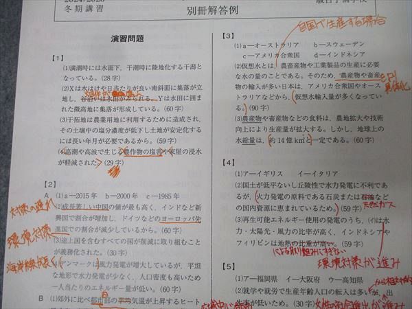 駿台 東京大学 東大地理 テキストセット 2024 夏期/冬期 計2冊 宇野仙 019m0D 駿台 東京大学 東大地理 テキストセット 2024 夏期/冬期 計2冊