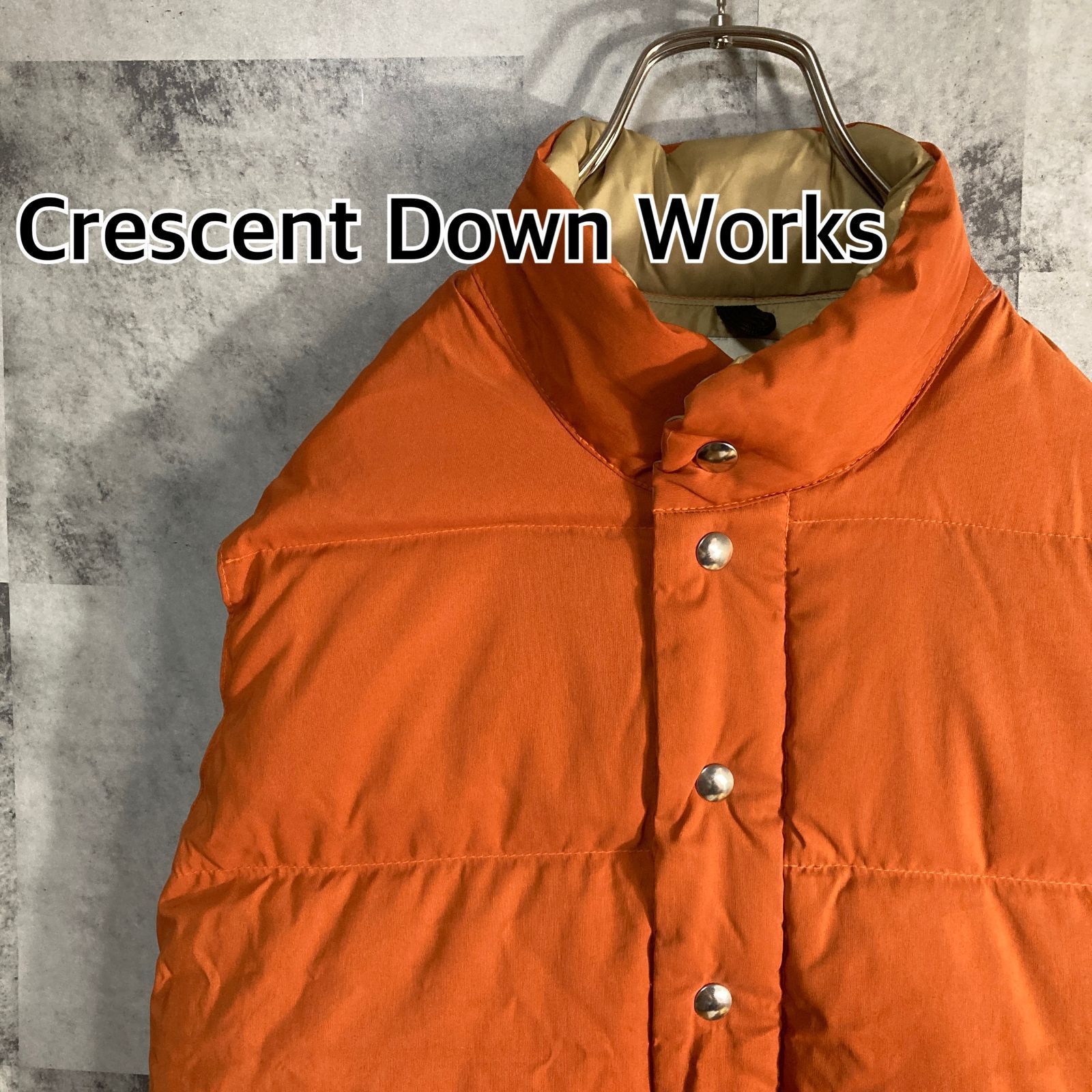 美品 サイズXS クレセントダウンワークス ダウンベスト 60/40クロス Crescent Down Works クレセントダウンワークス CRESCENT DOWN