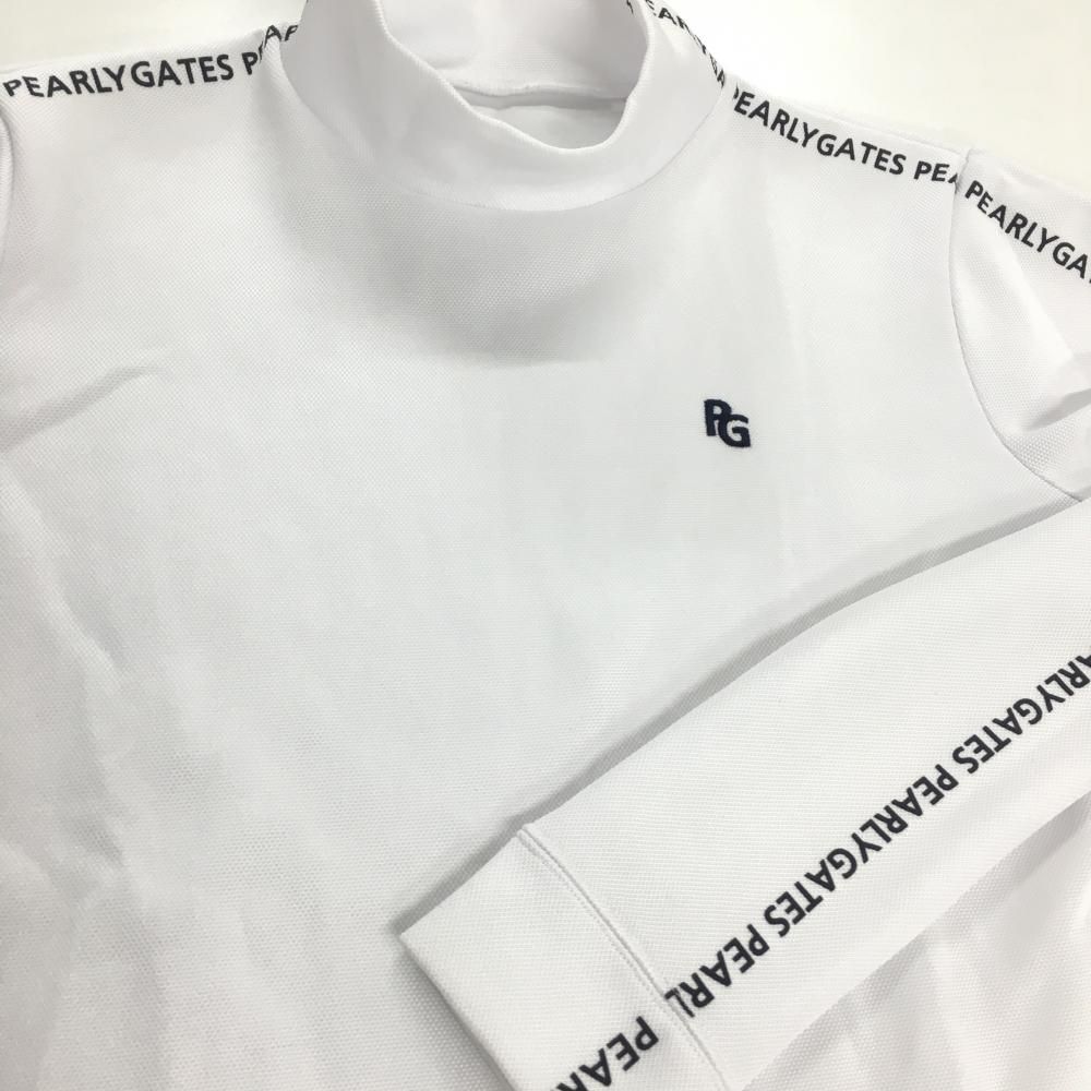 PEARLY GATES 購入 モックネック サイズ5 ホワイト パーリーゲイツ