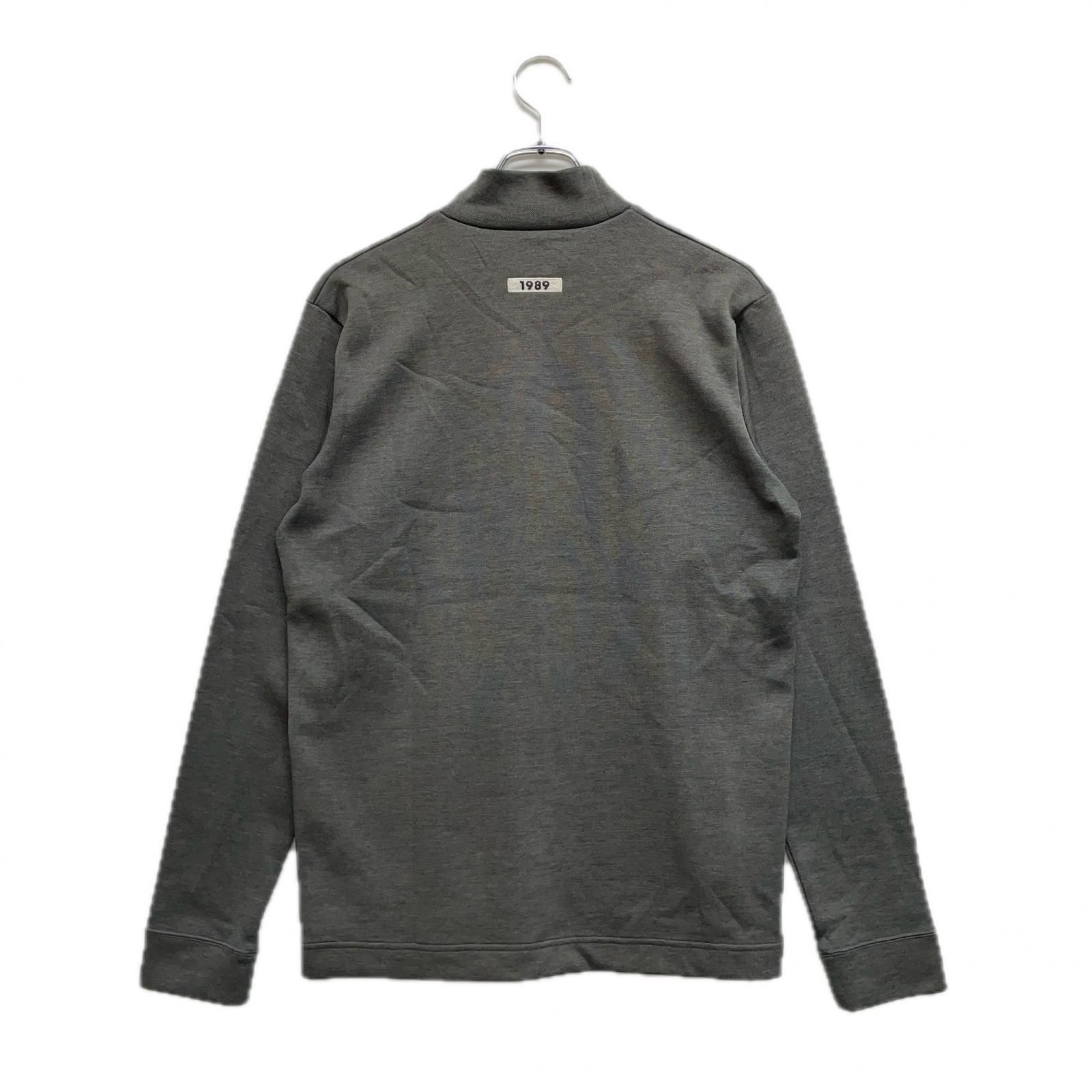 メンズ パーリーゲイツ PEARLY GATES 長袖シャツ 5 L グレー モックネック ロゴ