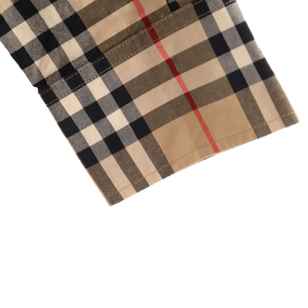 BURBERRY (バーバリー) 20AW ロゴプリントパッチワーク 長袖チェック  