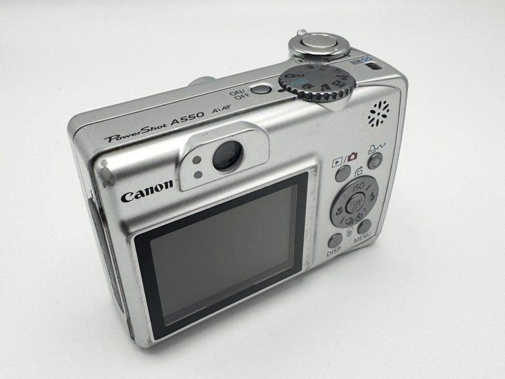 Canon キャノン Power shot A550 AiAF シルバー カメラ 美品 PowerShot