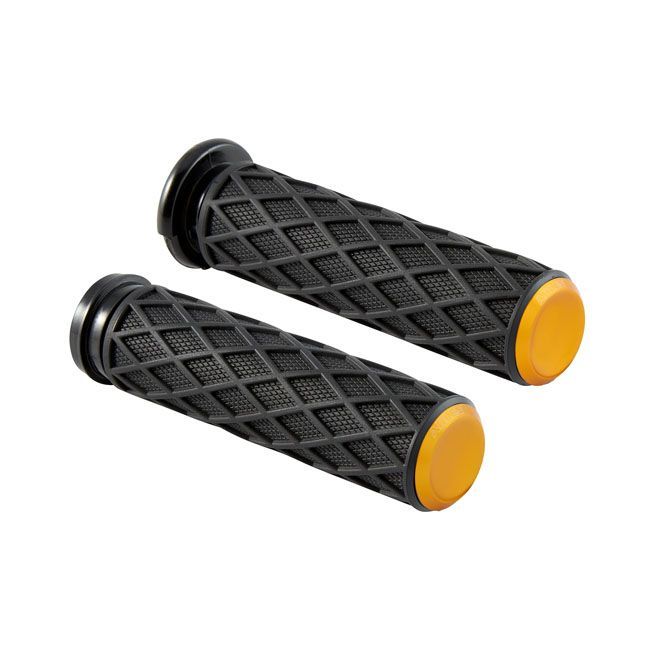 ARLEN NESS Diamond Handlebar Grip Set. Gold | 700739