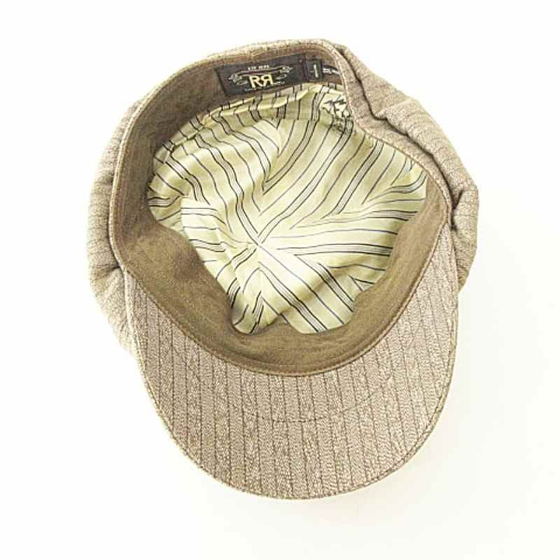 ダブルアールエル RRL 美品 ストライプ キャスケット 帽子 L