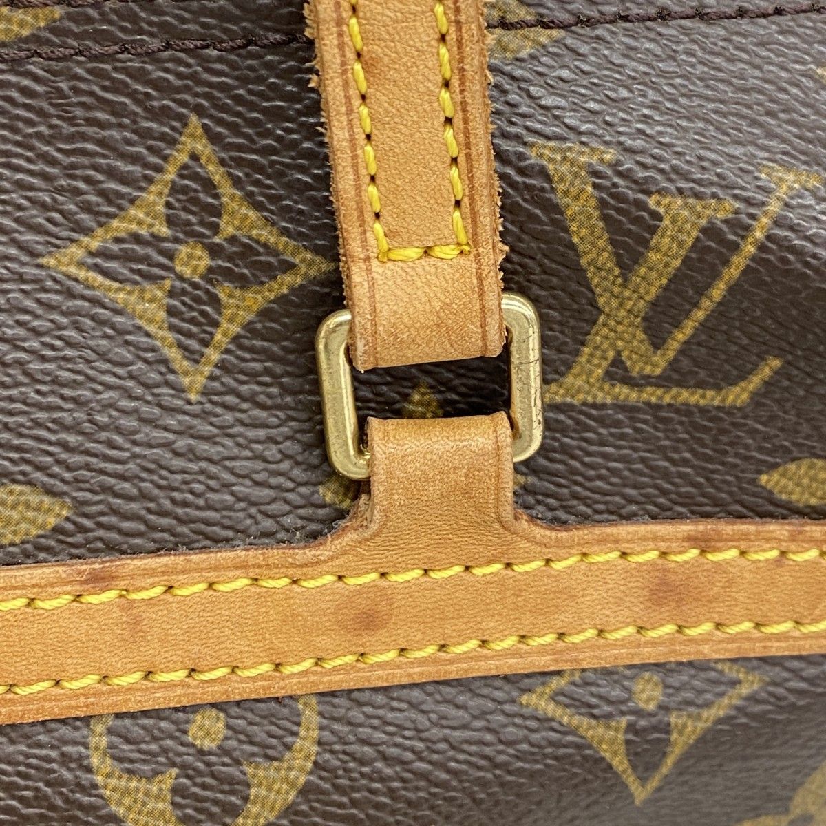 ルイ・ヴィトン ブラウン皮ショルダーバッグ Louis Vuitton ショルダーバッグ ブラウン