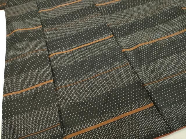 平和屋着物○上質な紬 亀甲横段文 正絹 逸品 DAAV8535tw - メルカリ 