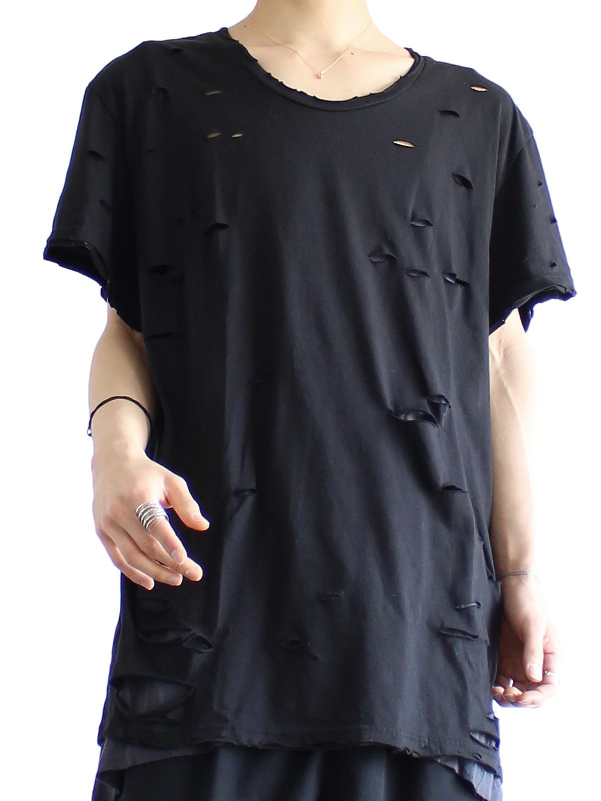 クラッシュ加工ビッグカットソー