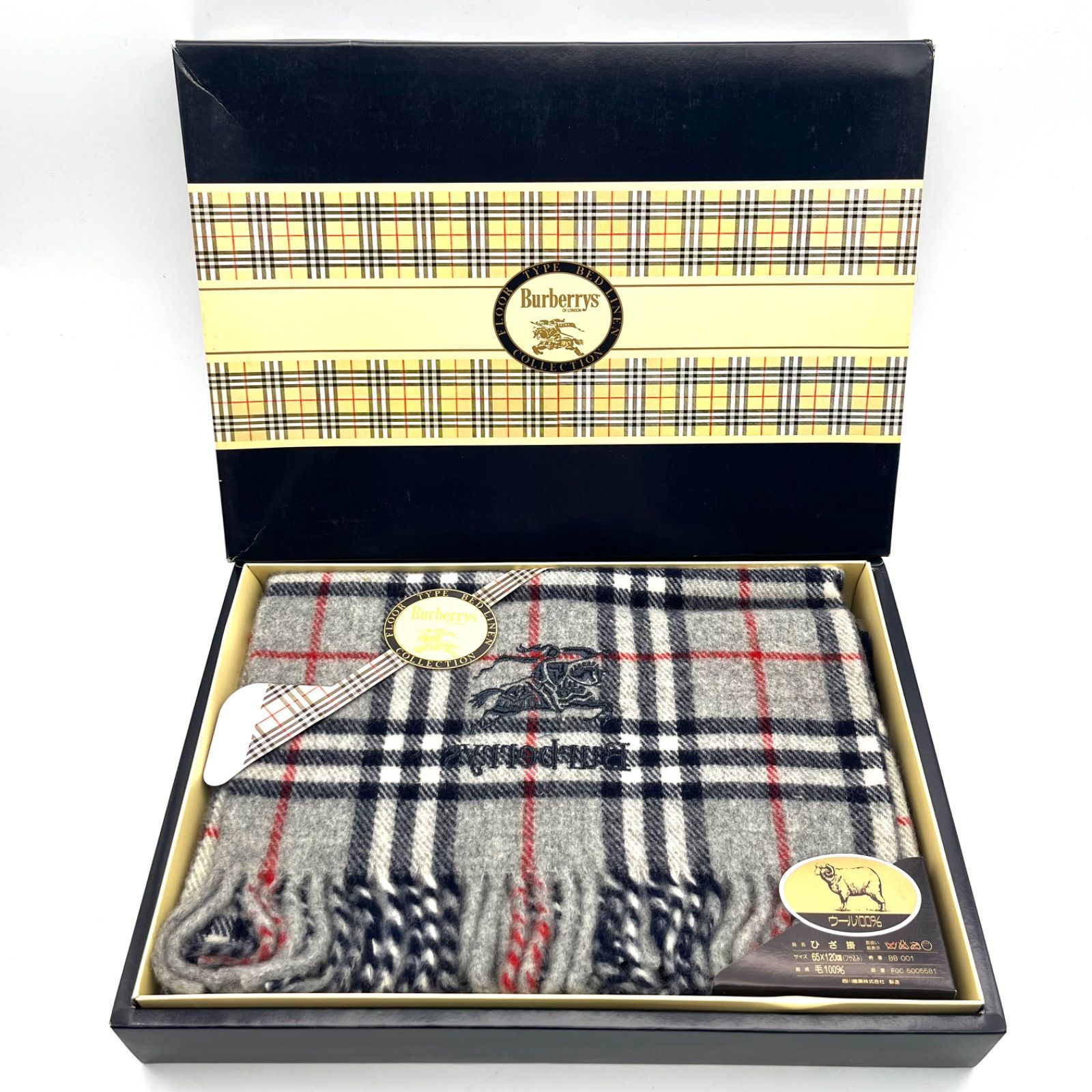 BURBERRY - 美品 バーバリー ひざ掛け ブランケット チェック