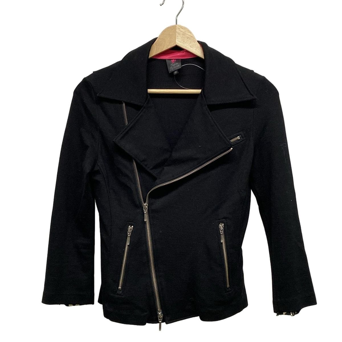 レジィーナロマンティコ ライダースジャケット サイズ36 S レディース - 黒 長袖 リヨセル ナイロン ポリウレタン 春 秋