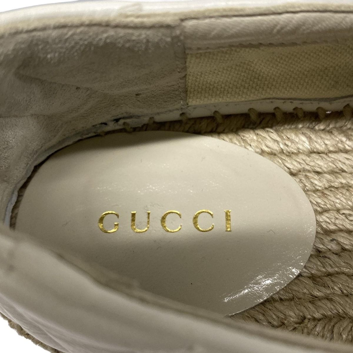 グッチ　GUCCI　スニーカー　エスパドリーユ　厚底　プラットフォーム　極美品 楽天市場】【グッチ】Gucci プラットフォーム エスパドリーユ