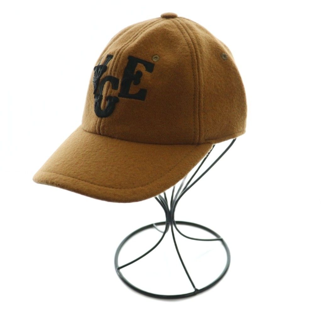 ゴールデングース GOLDEN GOOSE ウールキャップ 帽子 ACE刺繍 茶 ブラウン 黒 ブラック SS OS