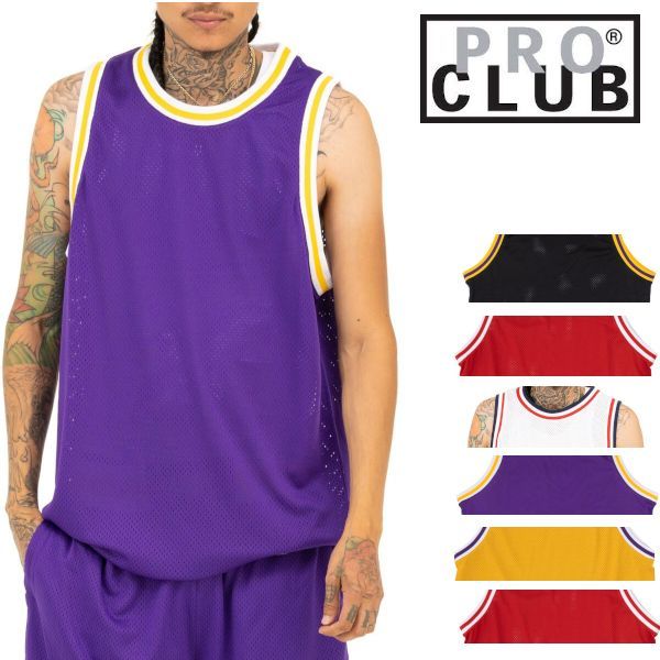 即購入禁止！PRO CLUB (プロクラブ)タンクトップバスケットボールジャージ L～XLサイズページ PRO CLUB(プロクラブ) タンクトップ