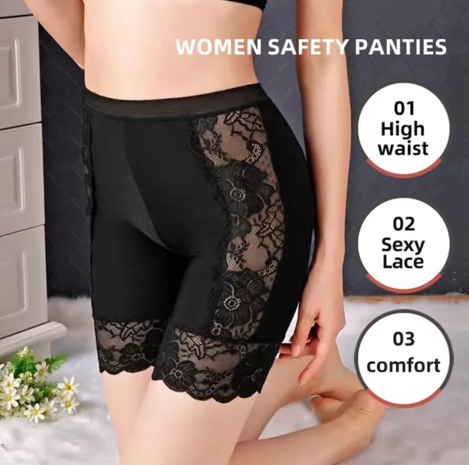 女性用ハイウエストセーフティパンツ,露出防止下着,XL,セクシー