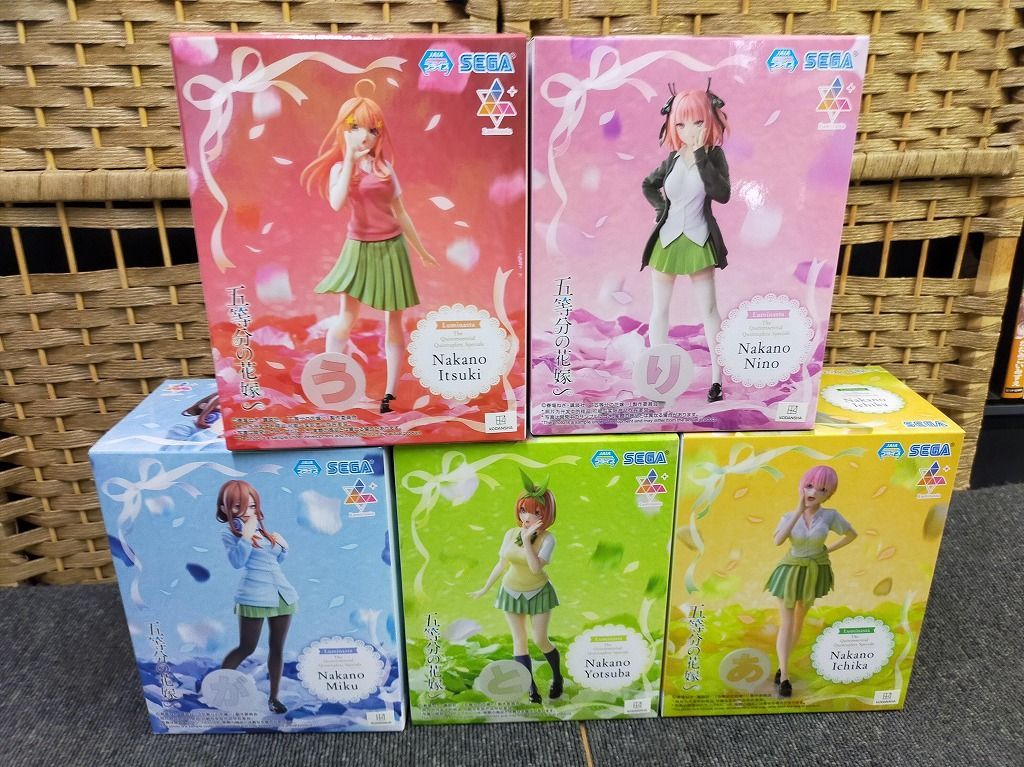 【未開封品・匿名配送】中野一花 グッズ 6点セット♫ 5体セットミニフィギュア 中野一花・二乃・三玖・四葉・五月