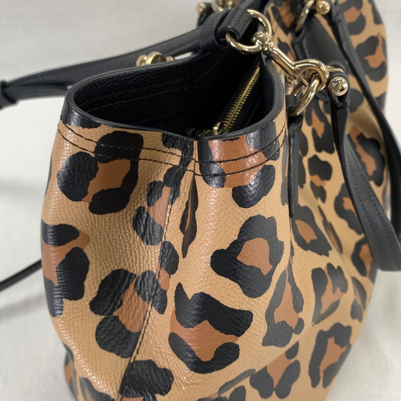 楽天市場】COACH コーチ 34773 バッグ ハンドバッグ レオパード