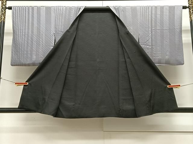 平和屋着物＃道行コート リバーシブル 間道 正絹 CAAX7879ua