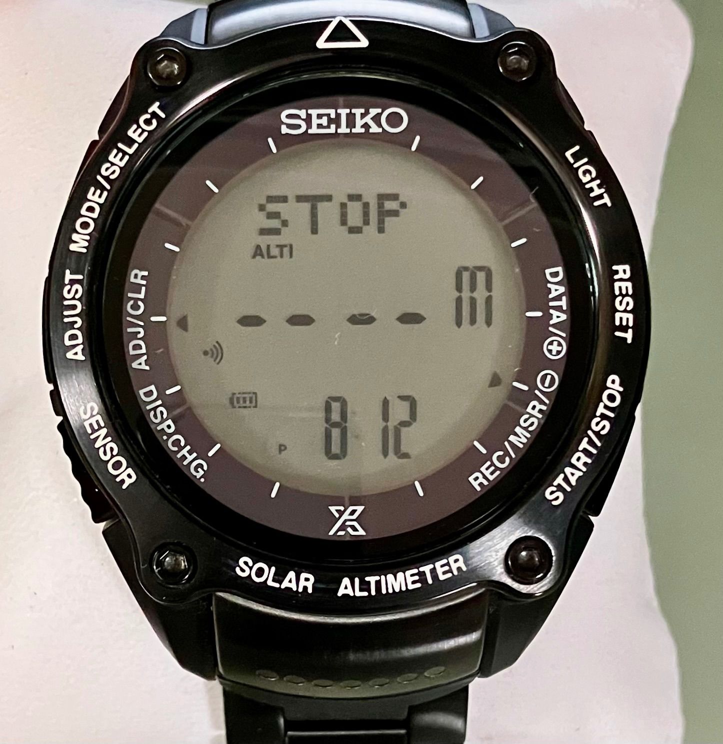 ☆稼働品☆SEIKO プロスペックス☆S822-00B0☆ソーラー☆デジタル☆10