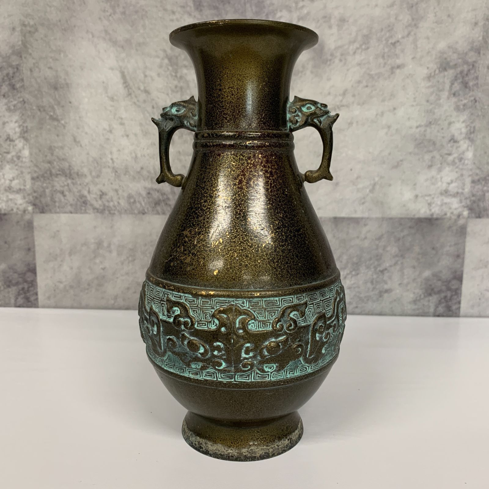 銅製 花器 イタリア製 花瓶 壺 アンティーク 調度品 - 美術品