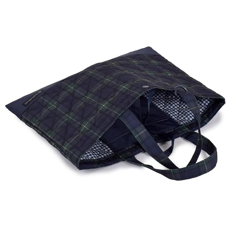 COLORFUL CANDY STYLE レッスンバッグ キルティング (ループ付き) 撥水タイプ タータンチェック・ダークグリーン はっ水 軽量 汚れにくい シワ防止 男の子 NL400900
