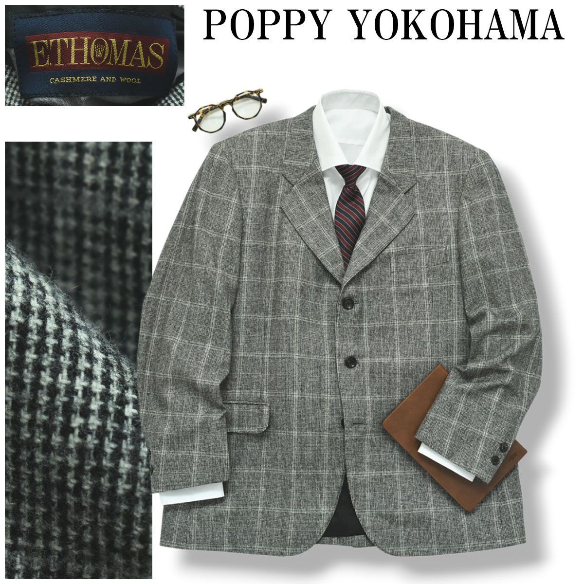 横浜元町POPPY ネイビー スーツ 横浜元町POPPY ネイビー スーツ 横浜元町 POPPY ポピー ハリスツイード