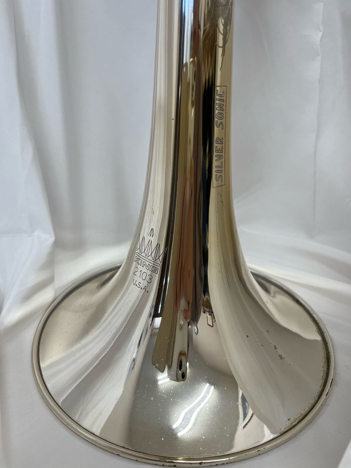 中古品】キング 3B F管付き 2103 シルバーソニック トロンボーン