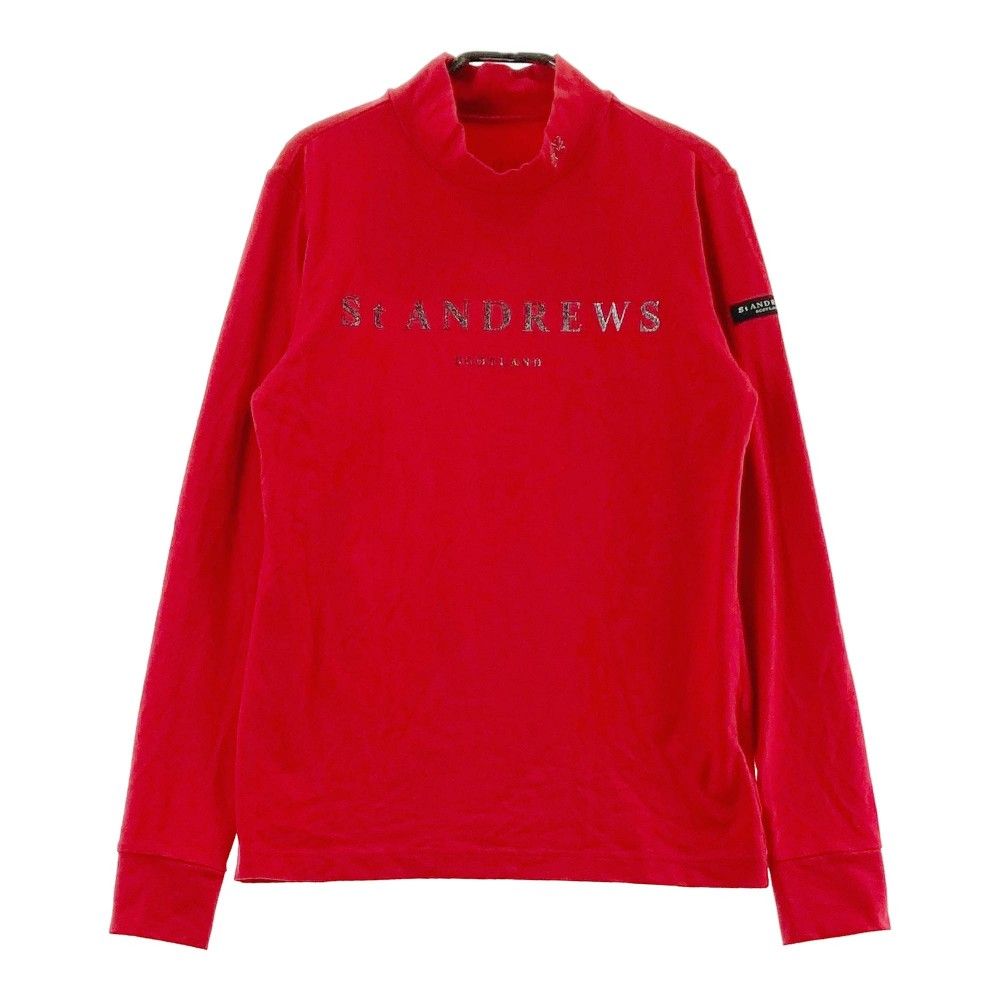 サイズ：S ST ANDREWS セントアンドリュース 2024年 長袖ハイネックTシャツ  ホワイト系 [240101462031] ゴルフウェア レディース ストスト ST ANDREWS セントアンドリュース 2024年 長袖ハイネックTシャツ