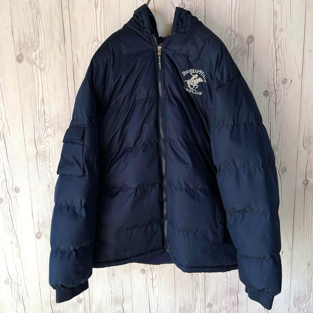 ◇美品◇POLO ポロクラブ フーディダウンジャケット 濃紺 ◇美品◇POLO ポロクラブ フーディダウンジャケット 濃紺