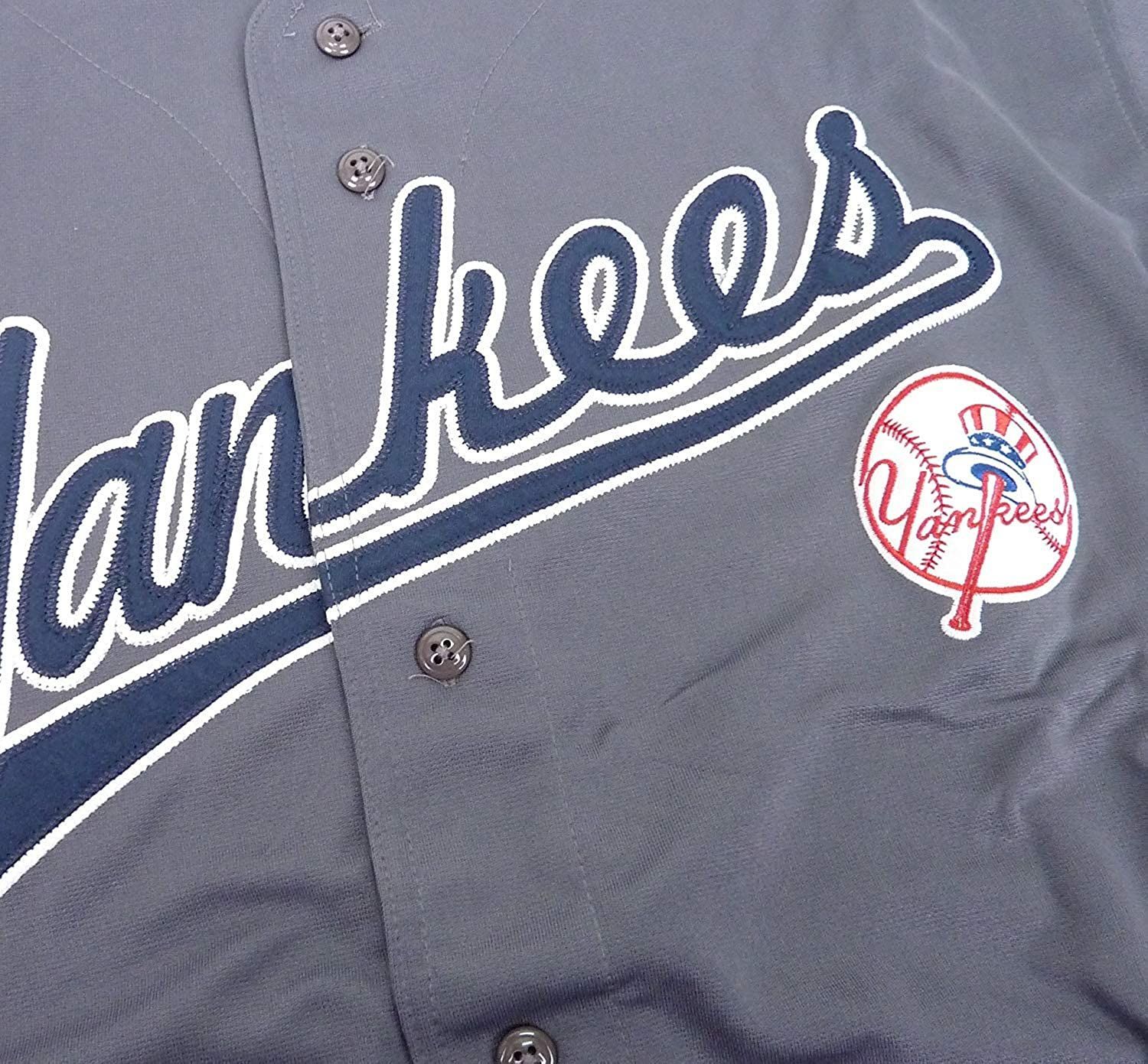 TRUE FAN MLB ヤンキース ベースボールシャツ チャコール/ネイビー 