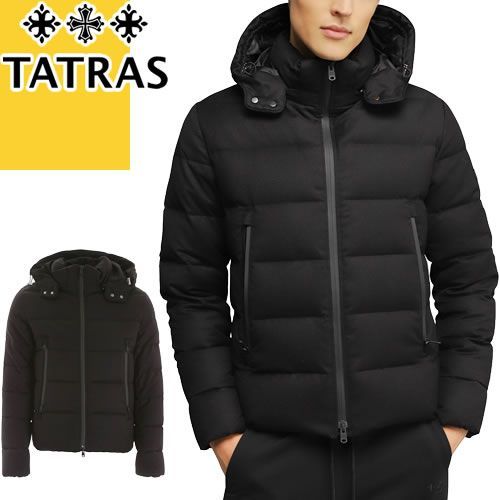 タトラス アゴルド TATRAS AGORDO ダウン ダウンジャケット メンズ フード付き 大きいサイズ 軽量 ウール 撥水 ブランド 黒 ブラック  - メルカリ