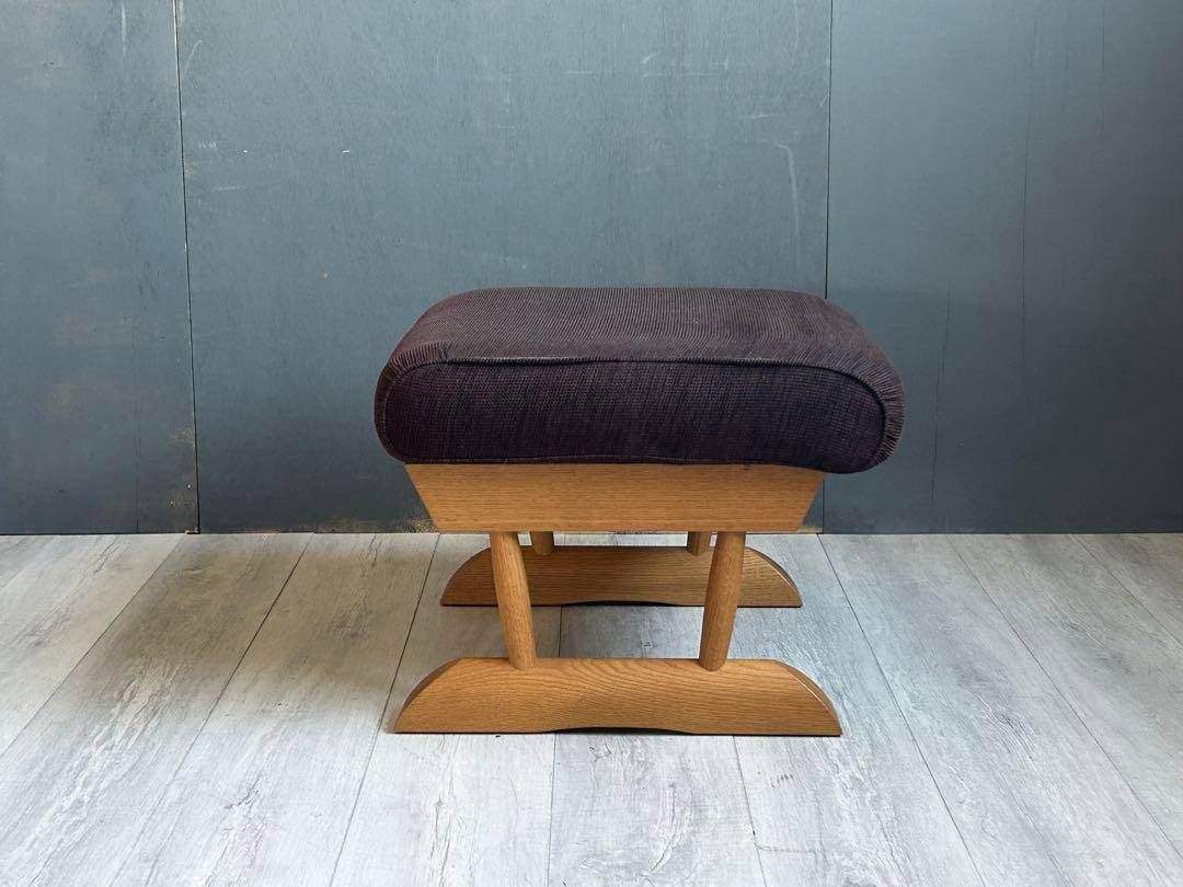 飛騨産業 キツツキマーク KAYA オットマン スツール オーク無垢材 NG