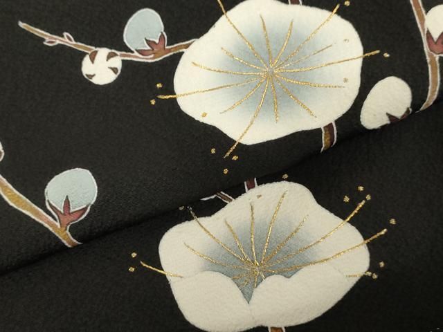 平和屋着物○世界的人形師 辻村寿三郎 ジュサブロー 訪問着 刺繍 梅  