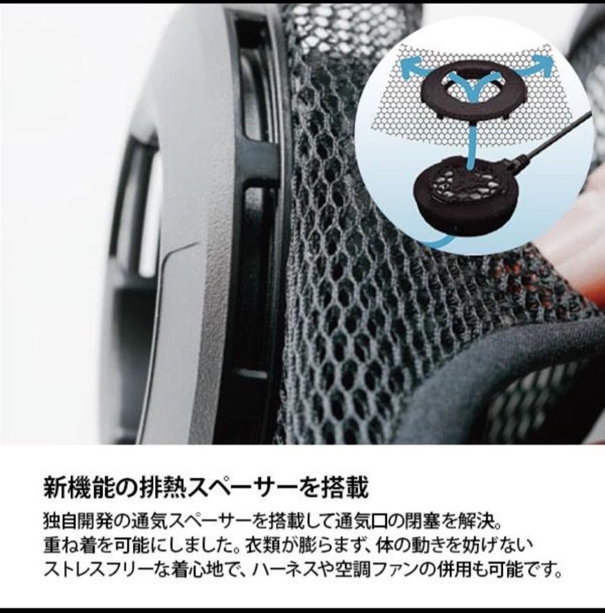 排熱スペーサー付 ペルチェベストセット アイトス LX-3SPV 【公式通販】
