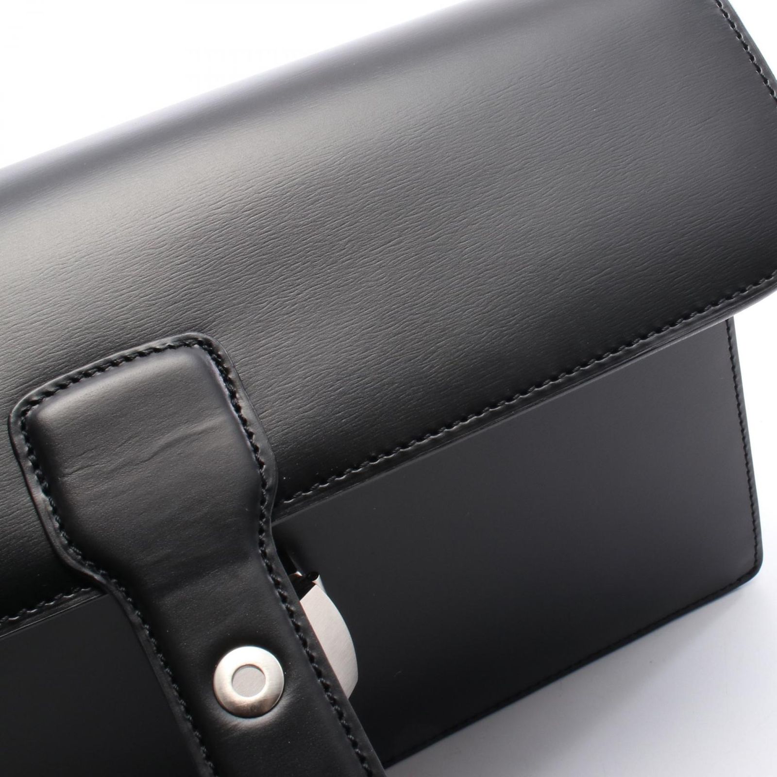 ダンヒル セカンドバッグ クラッチバッグ レザー ブラック 中古 AB