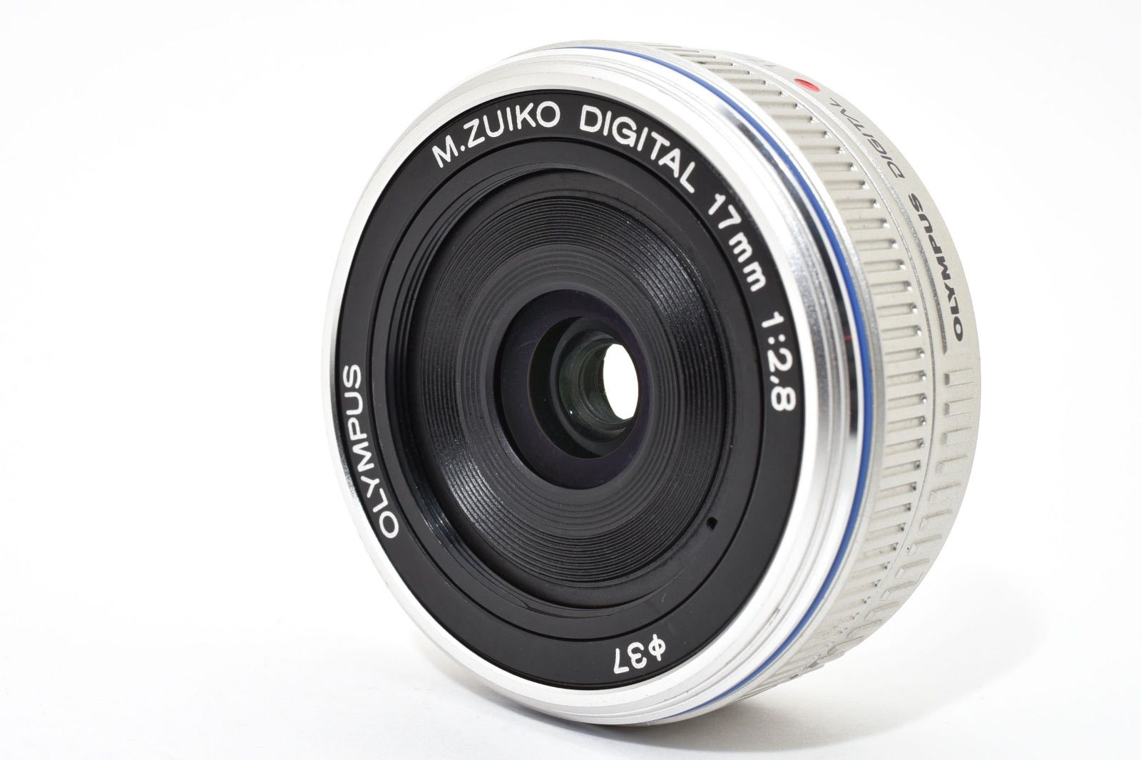 OLYMPUS オリンパス M ZUIKO DIGITAL 17 mm F 2 8 パンケーキレンズ 単焦点レンズ シルバー ＃3289