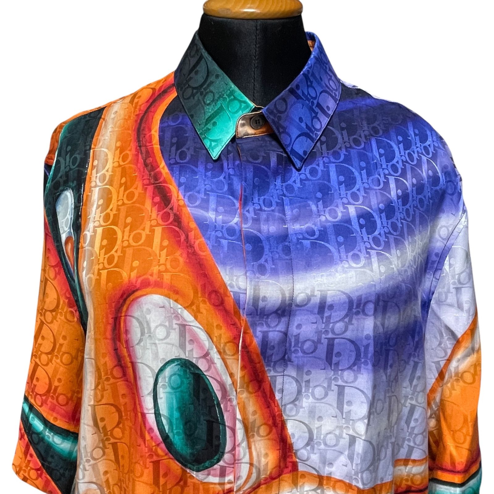 Dior Peter Doig 半袖 シャツ Dior Peter doig コラボ 半袖シャツ 総柄 