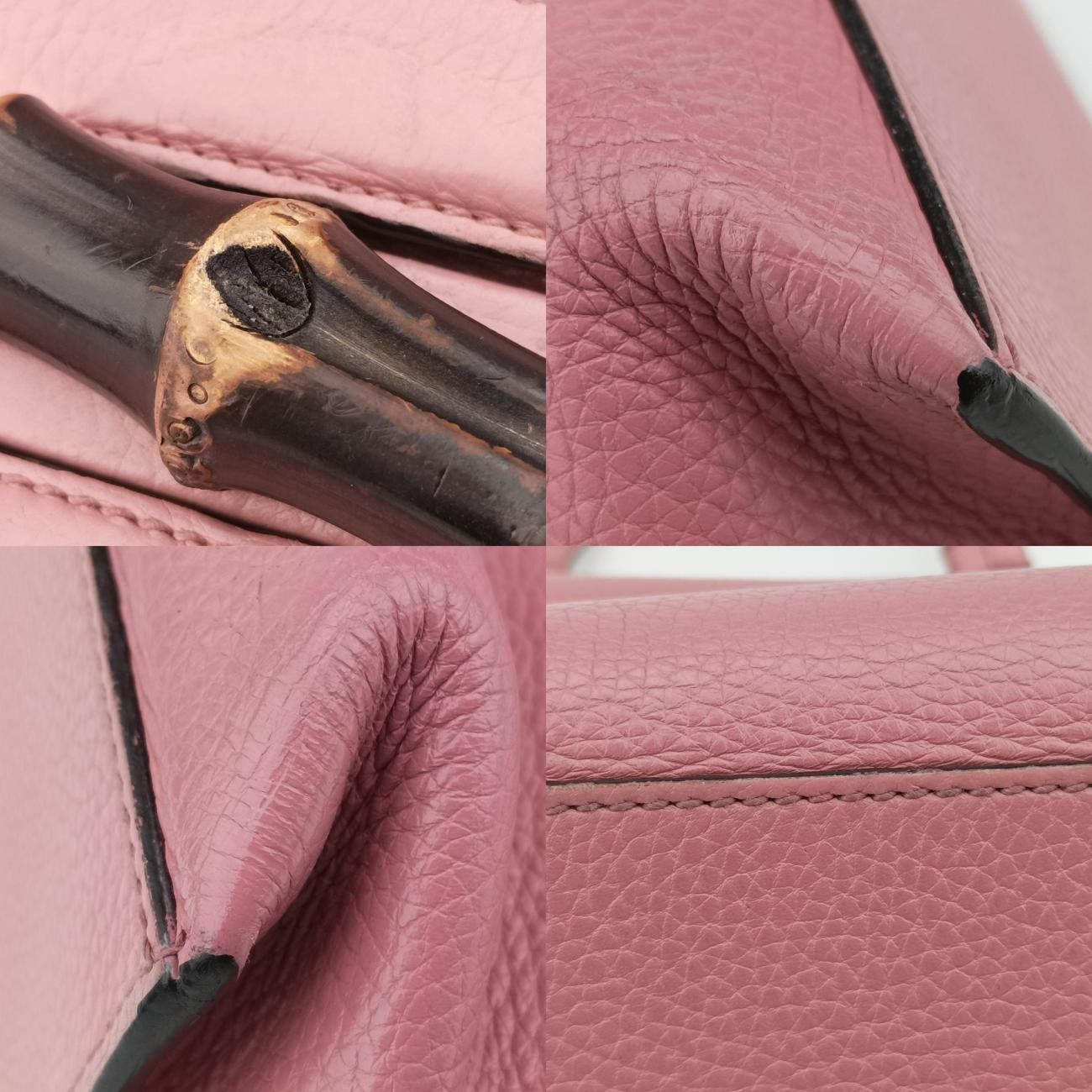 グッチGucciバンブーデイリーピンクレザー392013G019222357