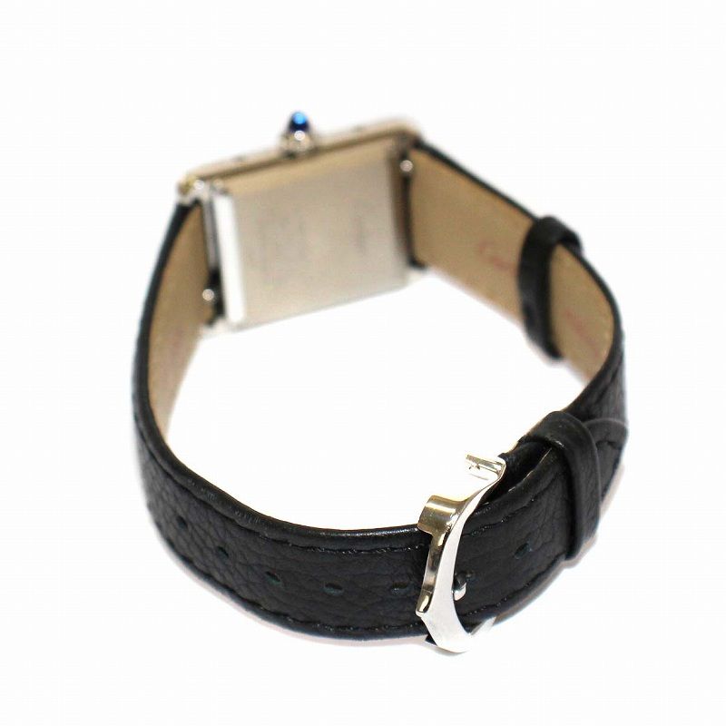 カルティエ Cartier マストタンク 腕時計 クオーツ レザーバンド