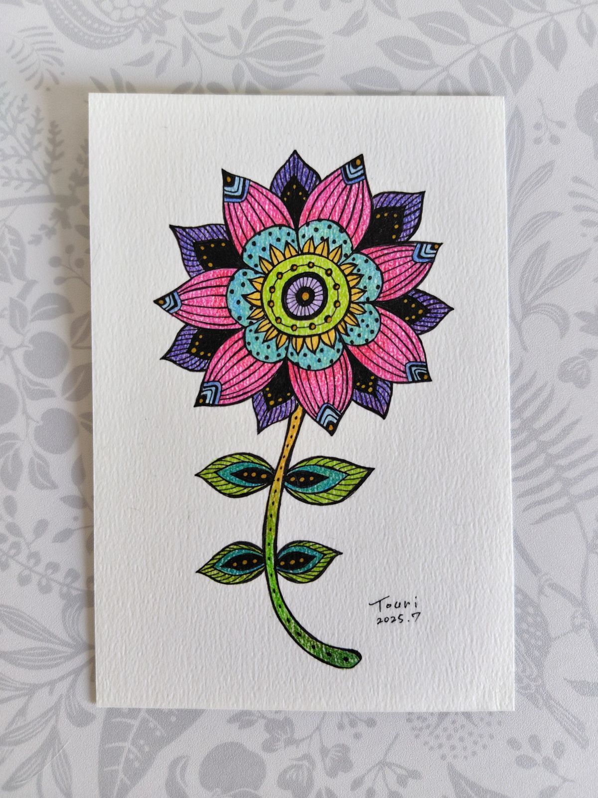 手描き同人イラスト 創作① A4サイズ（鉛筆画）