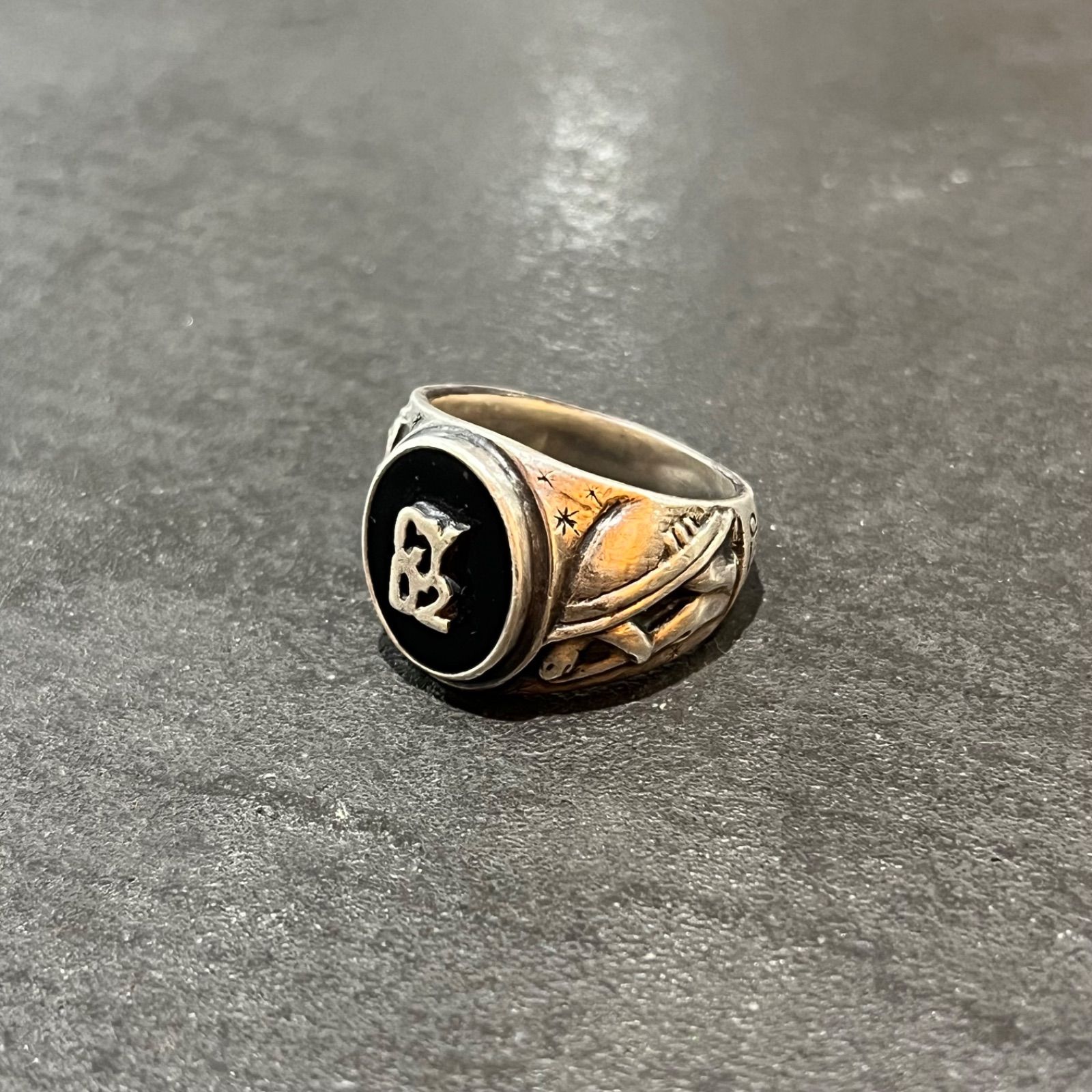 1914’s★ドイツ帝国陸軍★初期Skull Ring★部隊支給ミリタリーリング 1940年代 U.S.ARMY ミリタリーリング
