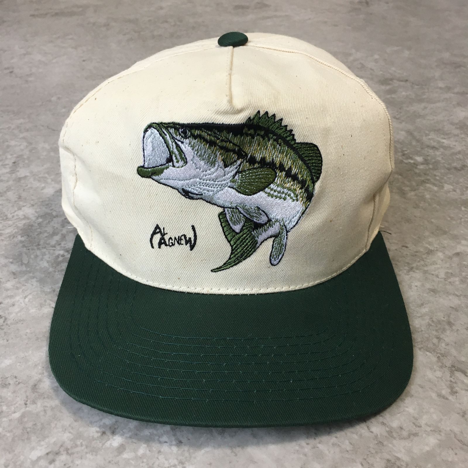 5パネル アメリカ ヴィンテージ キャップ 古着 ブラックバス 90~00s AL AGNEW Black Bass 5Panel Cap アル・アグニュー