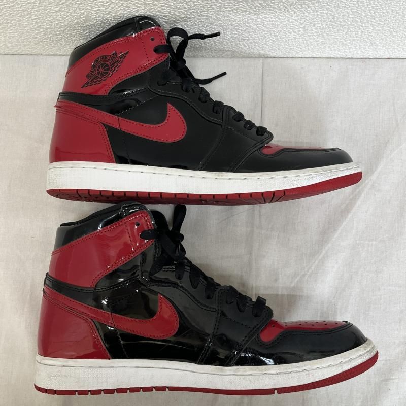 NIKE ナイキ スニーカー 555088-063 Air Jordan 1 High OG Patent Bred エアジョーダン レトロ ハイ  パテント ブレッド