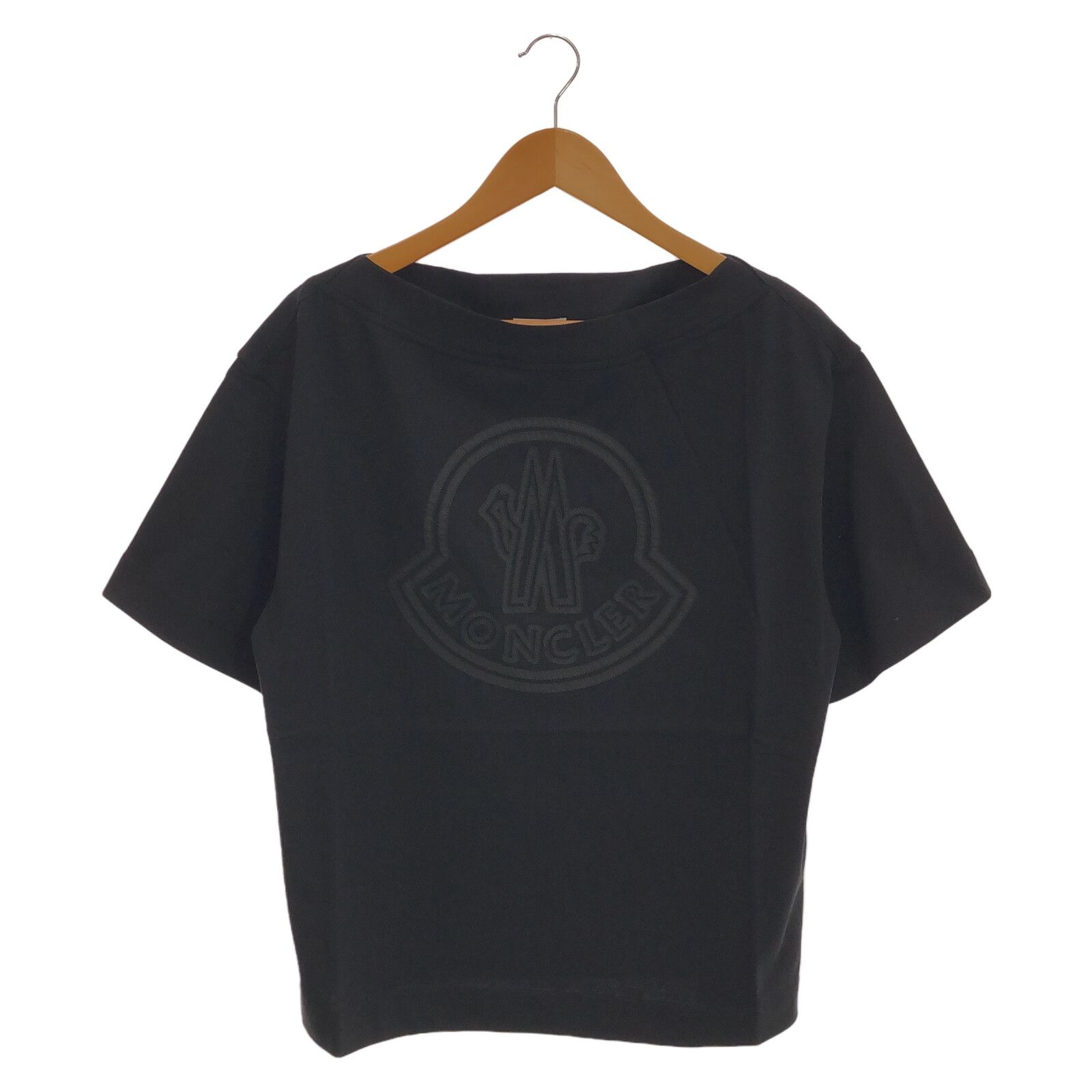 モンクレール MONCLER 半袖Tシャツ Tシャツ 8C0003289AIJ999M ブラック コットン Tシャツ レディース
