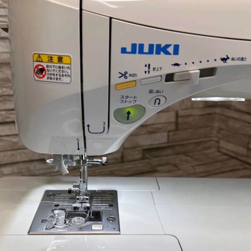 JUKIミシン☆HZL-F3000☆美品☆ワイドテーブル 自動糸切り付きフット 