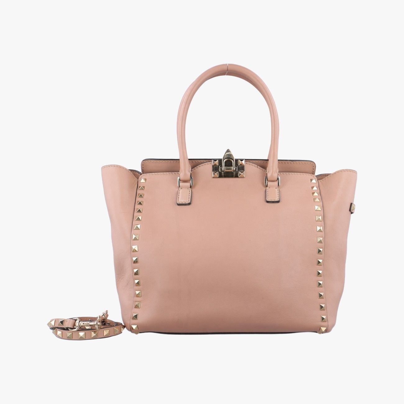 ヴァレンティノValentinoロックスタッズ ピンク レザー BS-E339BOL1