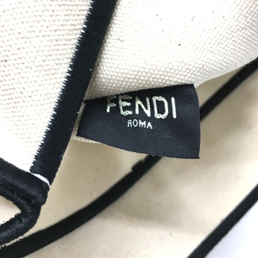 フェンディ 8BH379 ロゴ ローマ ショッパー ラージキャンバス