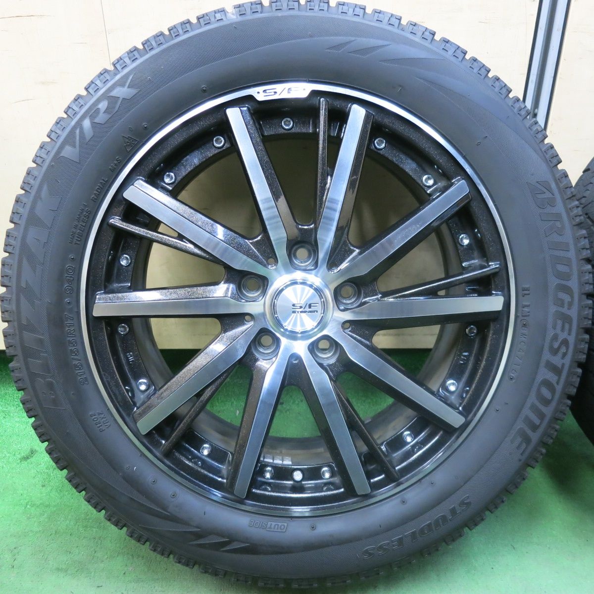 4本価格 S F STEINER 215 55R17 スタッドレス ブリヂストン ブリザック VRX 17インチ シュタイナー PCD114.3 5H 5091803SKス